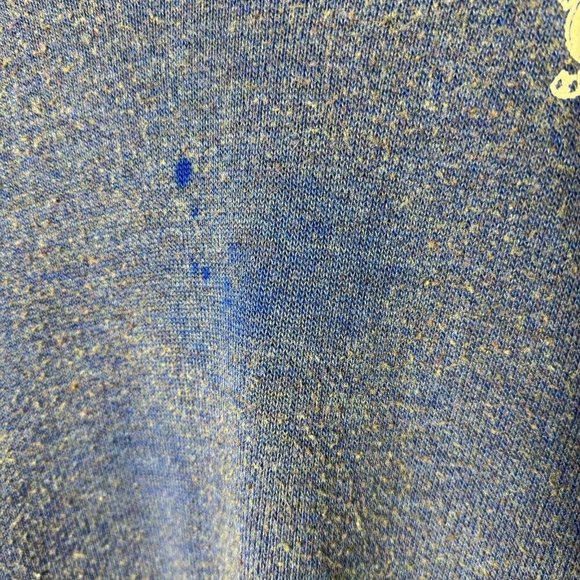 Vintage 60s Sigma Nu Sweater Mens Large Blue V Neck Long Sleeve College Frat - Picture 6 of 13